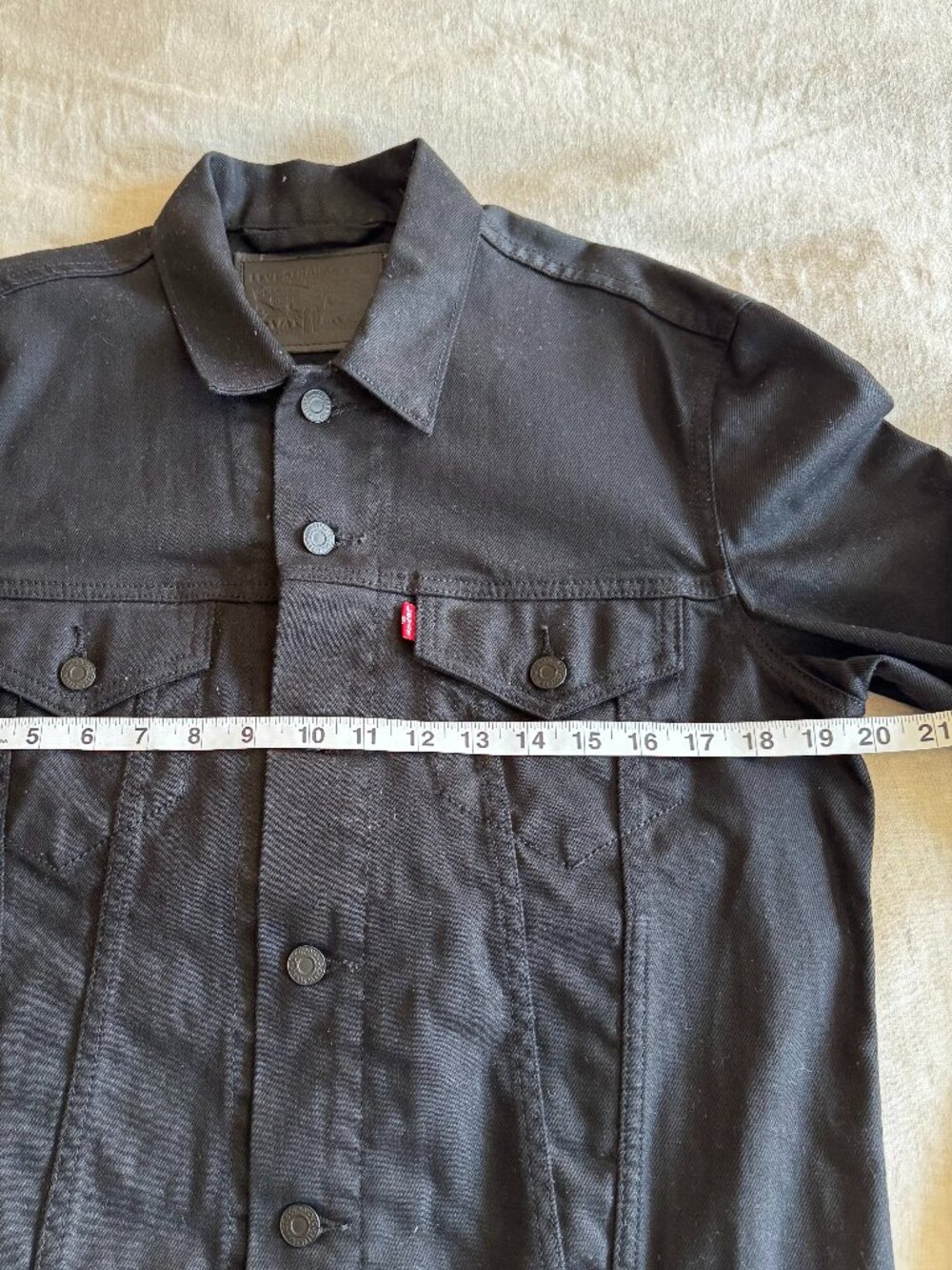 Levi's Men's Trucker Jacket M Black - Picture 2 of 7